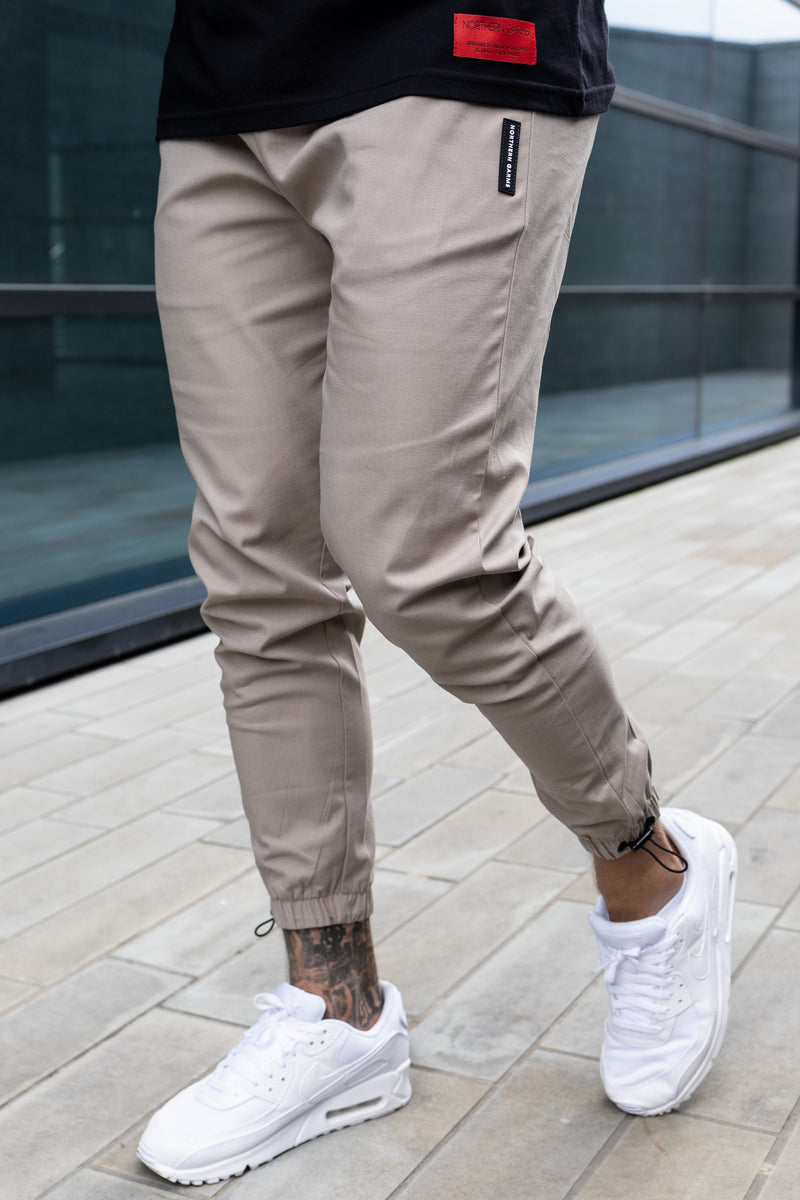 HUDSON TROUSERS - GREIGE