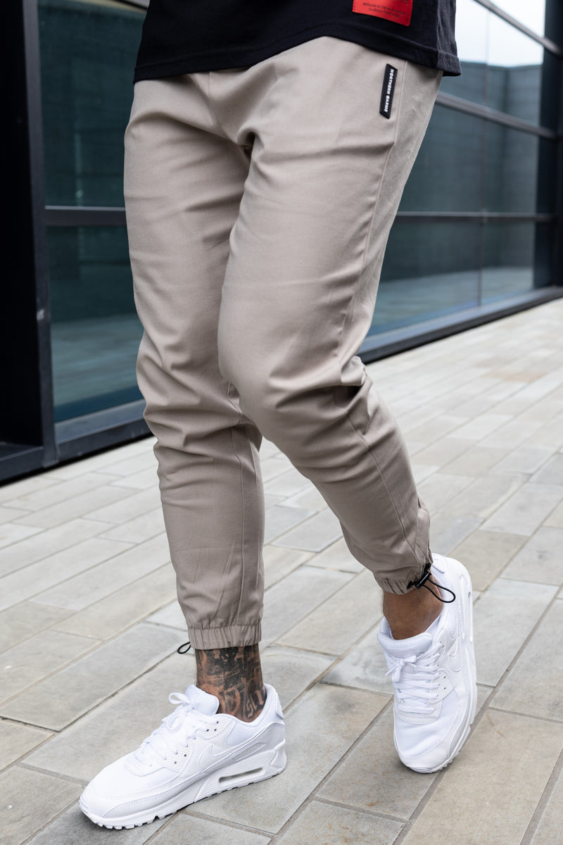 HUDSON TROUSERS - GREIGE