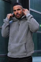 SALO SHERPA HOODIE - STEEL