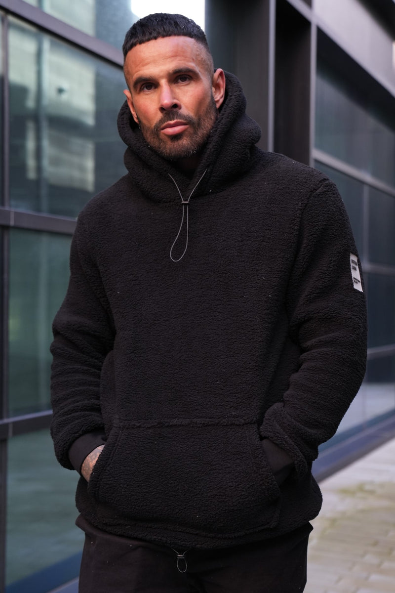 SALO SHERPA HOODIE - BLACK