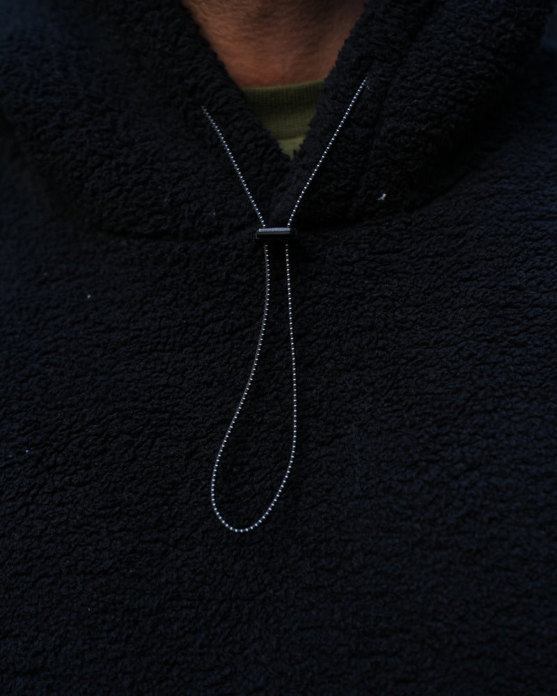 SALO SHERPA HOODIE - BLACK