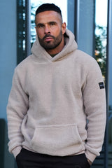 KRAIT SHERPA HOODIE - TAUPE