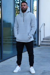 RILEY SHERPA HOODIE - FOSSIL