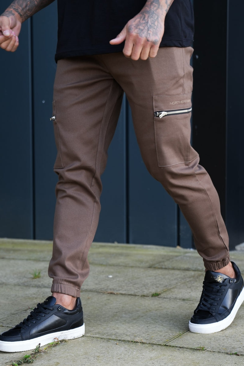 DRIVER CARGO TROUSERS - BROWN