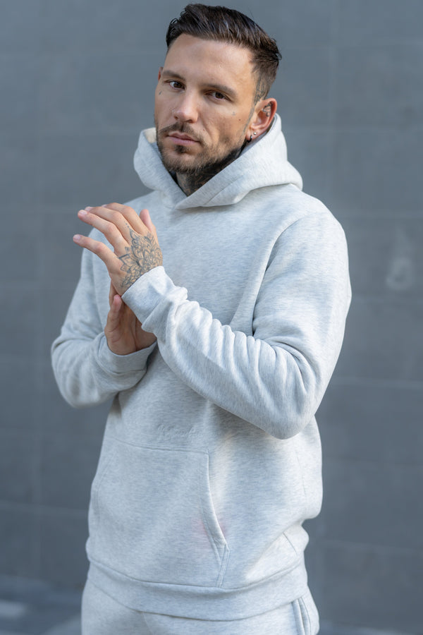 HUNTON HOODIE - ICE MARL