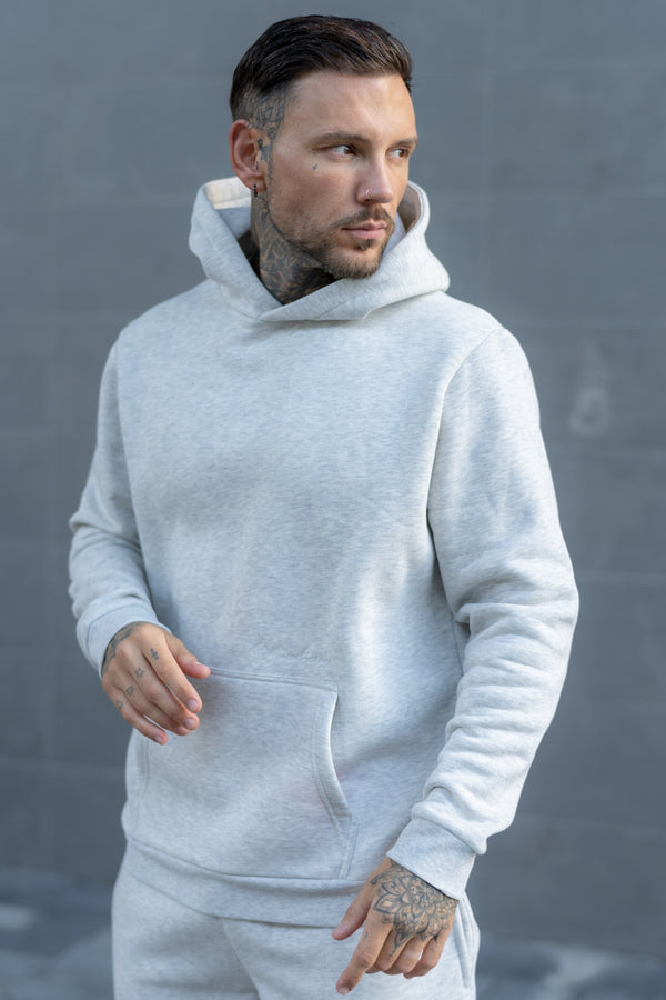 HUNTON HOODIE - ICE MARL