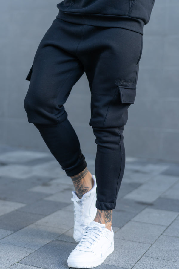 HUNTON CARGO JOGGERS - BLACK