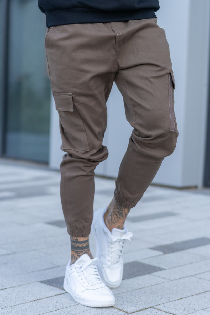 SAINTE CARGO TROUSERS - BROWN