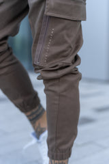 SAINTE CARGO TROUSERS - BROWN