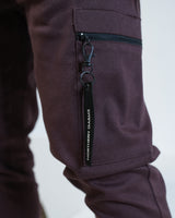 JACOB CARGO TROUSERS - BURGUNDY