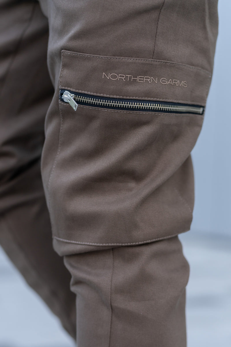 DRIVER CARGO TROUSERS - BROWN