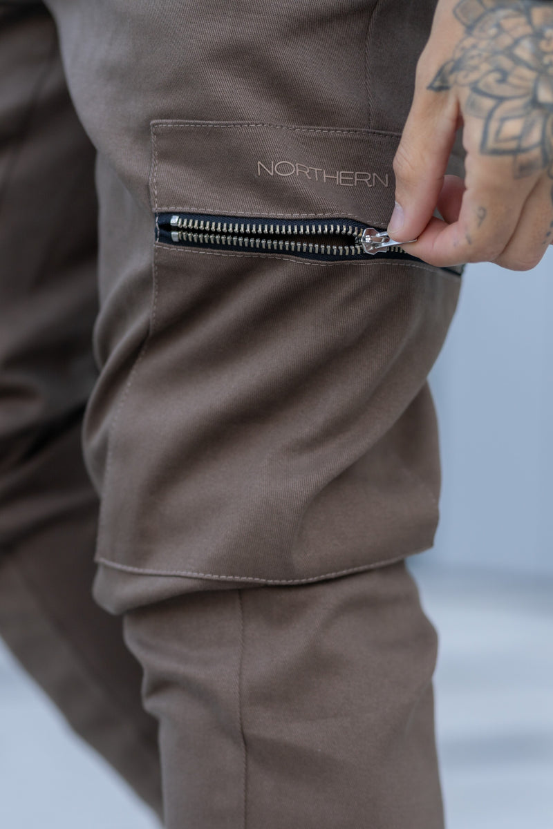 DRIVER CARGO TROUSERS - BROWN