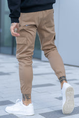 NEVADA CARPENTER CARGO TROUSERS - SAND