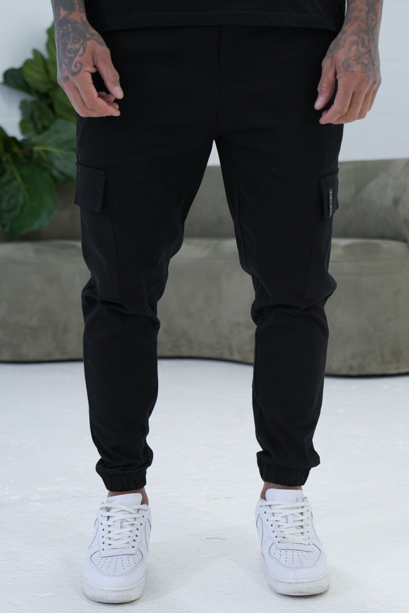 SOTO CARGO TROUSERS - BLACK