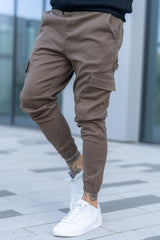 NEVADA CARPENTER CARGO TROUSERS - BROWN