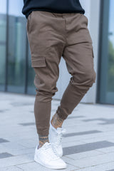 NEVADA CARPENTER CARGO TROUSERS - BROWN