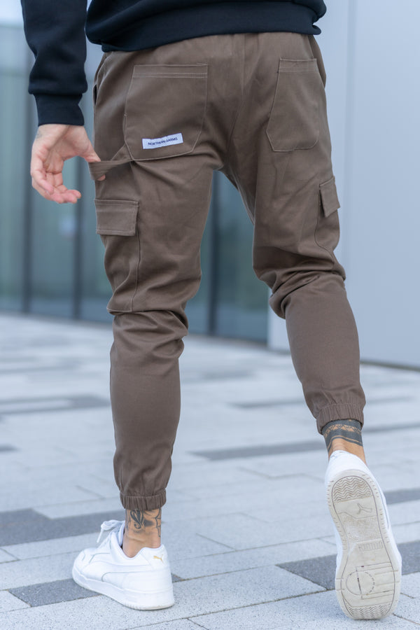 NEVADA CARPENTER CARGO TROUSERS - BROWN