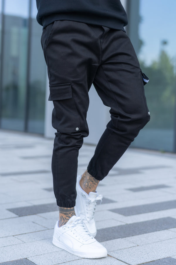 FAYDE CARGO TROUSERS - BLACK