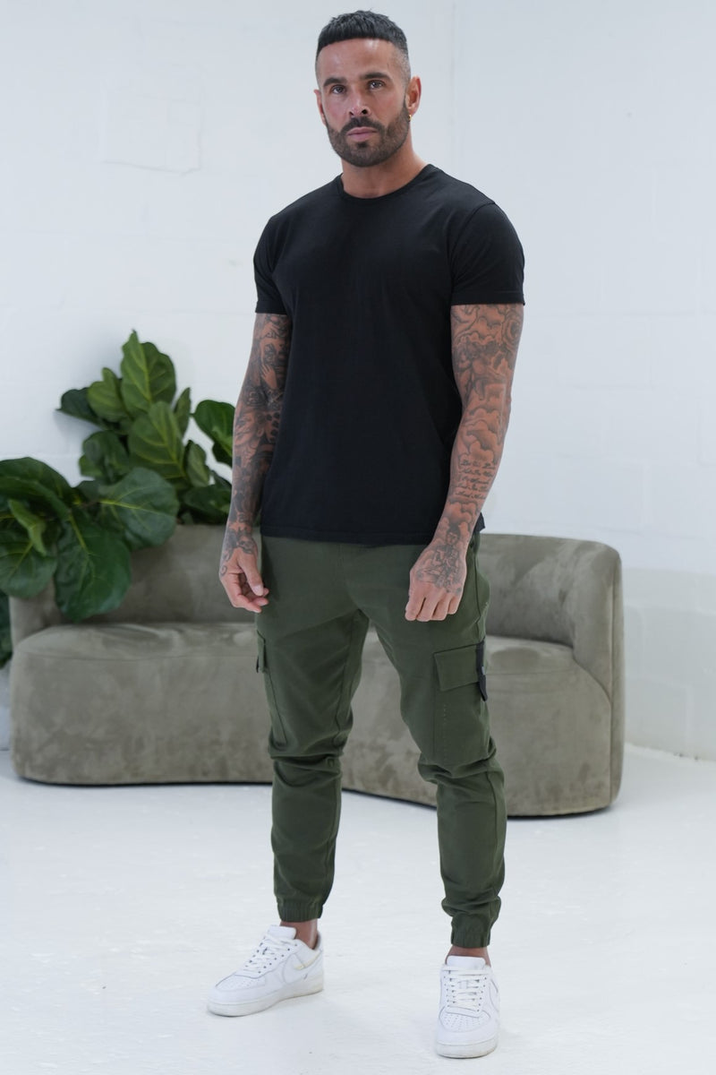 CANNON CARGO TROUSERS - KHAKI