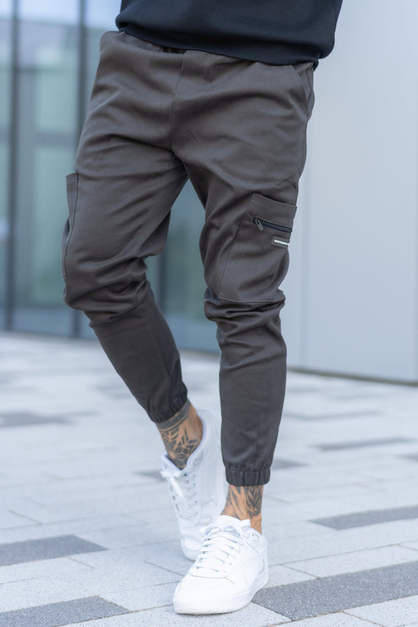 LESTER CARGO TROUSERS - CHARCOAL