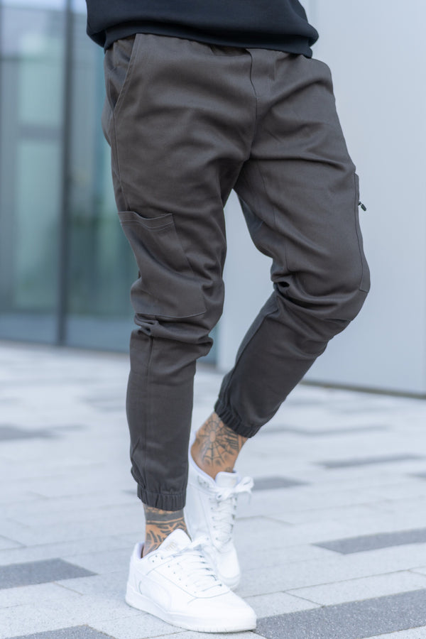 LESTER CARGO TROUSERS - CHARCOAL