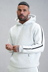 SANDERS HOODIE - GREY MARL