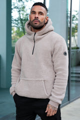 DELTA SHERPA HOODIE - TAUPE