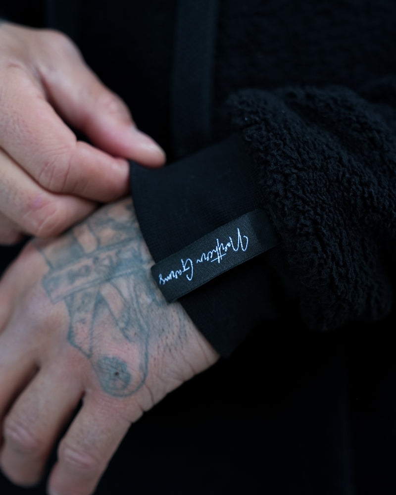 ORTIZ SHERPA HOODIE - BLACK