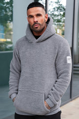 ISAAC SHERPA HOODIE - STEEL