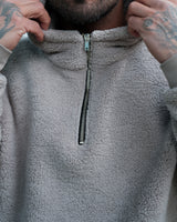 SANAN SHERPA HOODIE - TAUPE