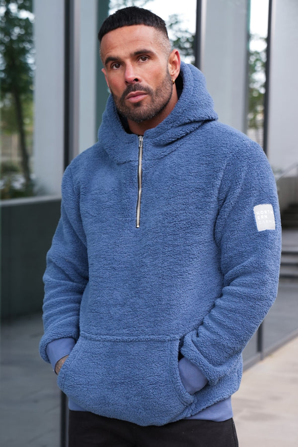 SANAN SHERPA HOODIE - SPACE