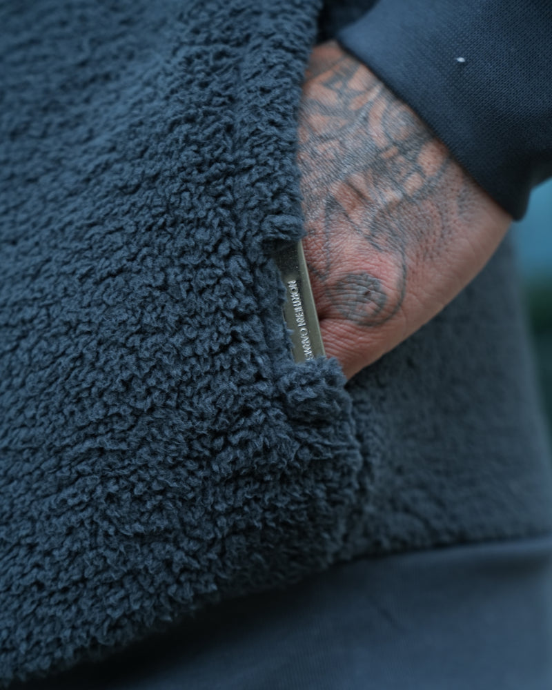 PARKER SHERPA HOODIE - CHARCOAL