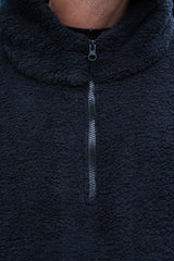 TURO SHERPA HOODIE - BLACK