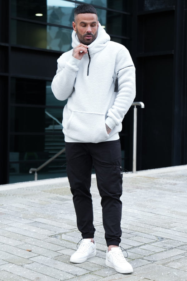 TURO SHERPA HOODIE - ICE