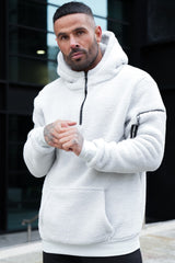 TURO SHERPA HOODIE - ICE