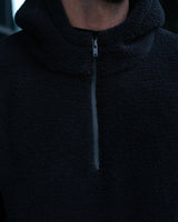 OLSEN SHERPA HOODIE - BLACK