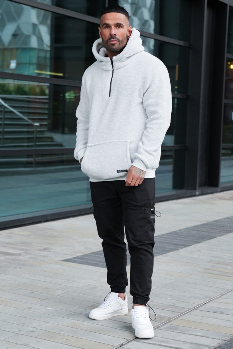 OLSEN SHERPA HOODIE - ICE