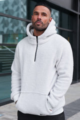 OLSEN SHERPA HOODIE - ICE