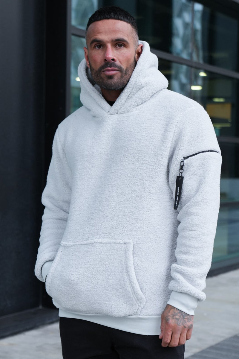 KEVE SHERPA HOODIE - ICE