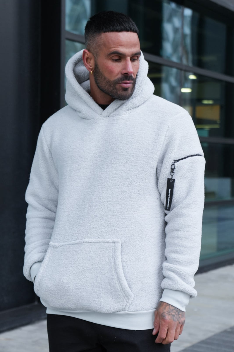 KEVE SHERPA HOODIE - ICE