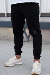 AMIR CARGO TROUSERS - BLACK