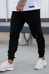 AMIR CARGO TROUSERS - BLACK