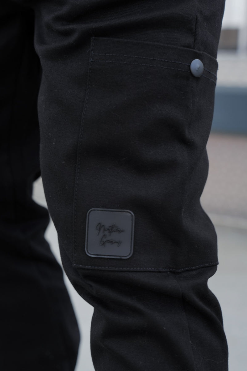 AMIR CARGO TROUSERS - BLACK