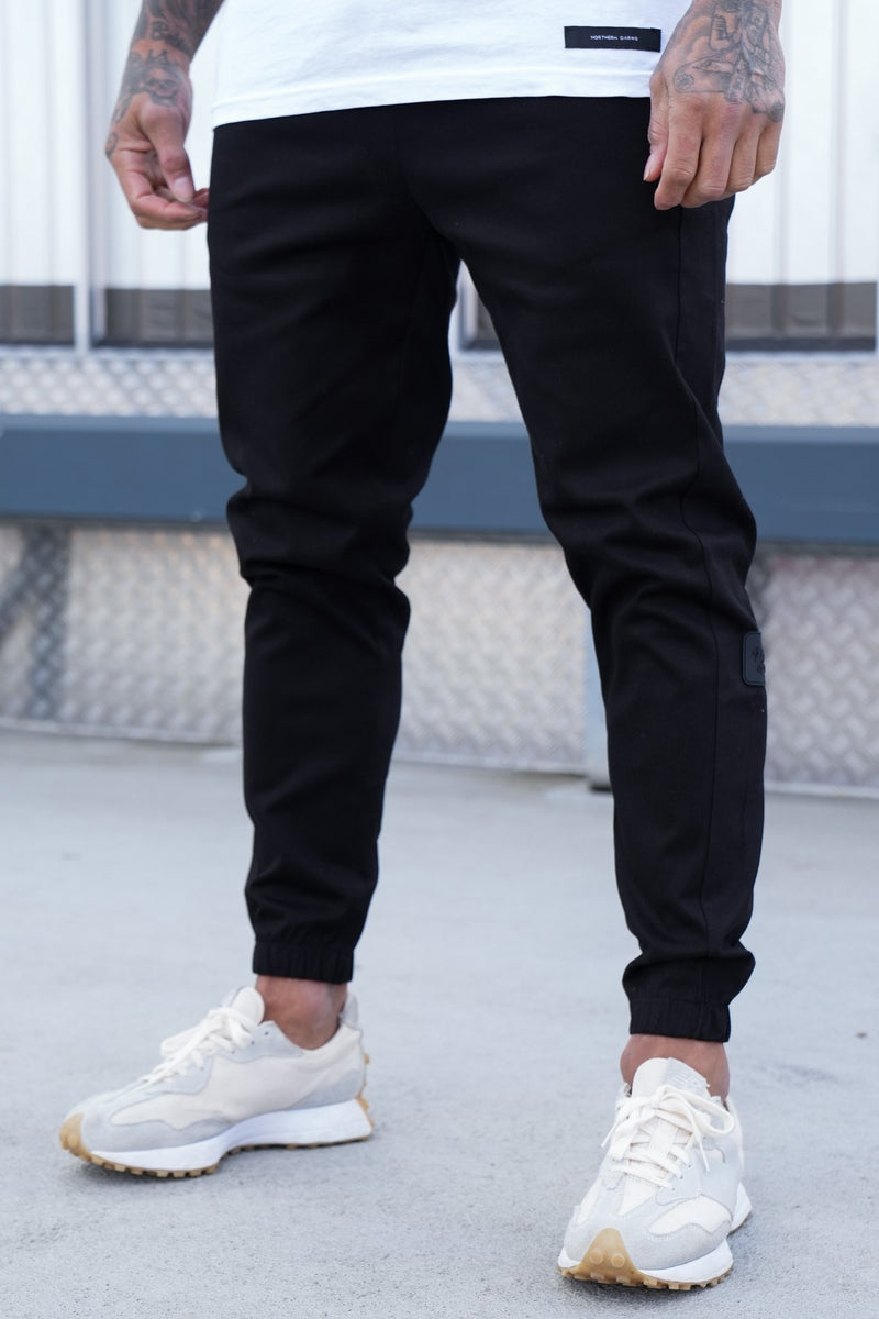 HEDDON TROUSERS - BLACK