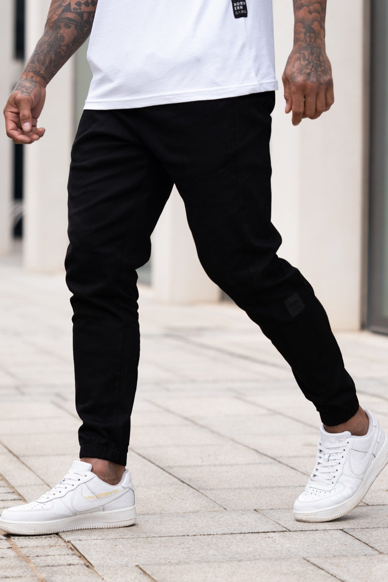 HEDDON TROUSERS - BLACK