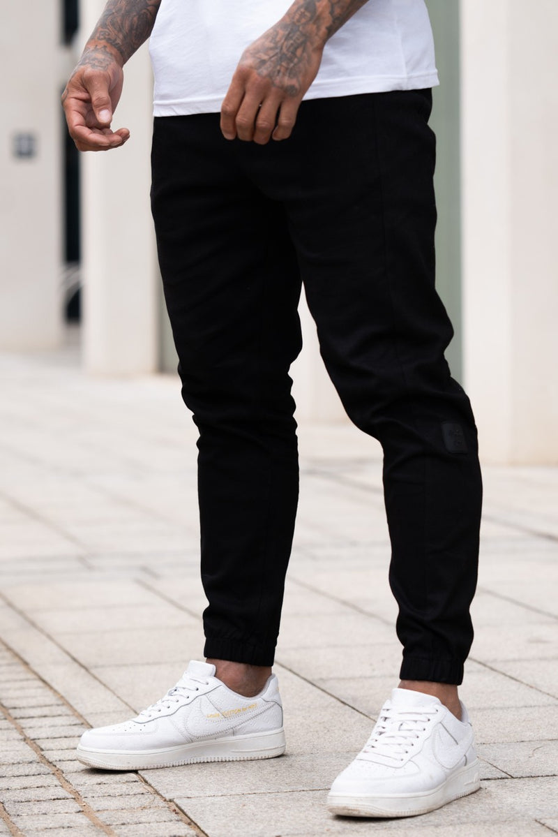 HEDDON TROUSERS - BLACK