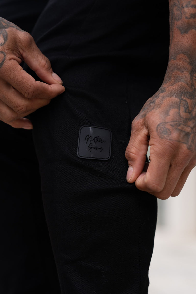 HEDDON TROUSERS - BLACK
