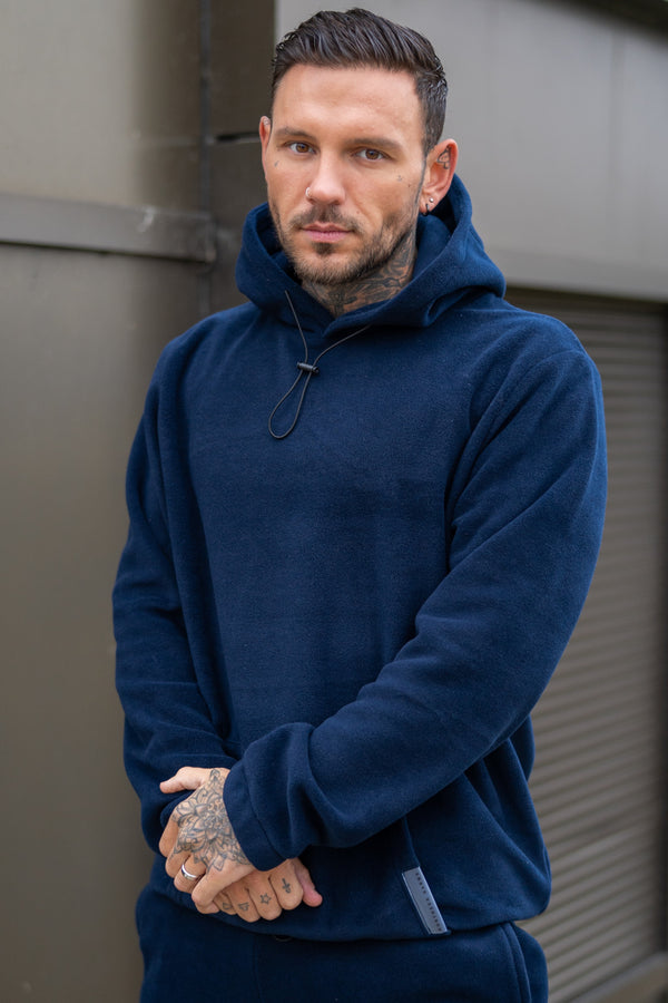 MEDONA POLAR HOODIE - NAVY