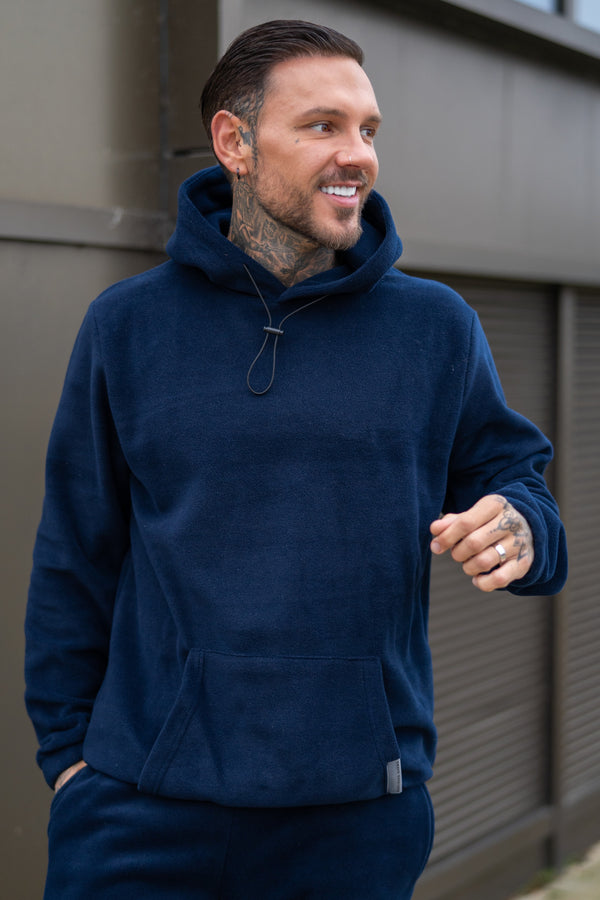 MEDONA POLAR HOODIE - NAVY