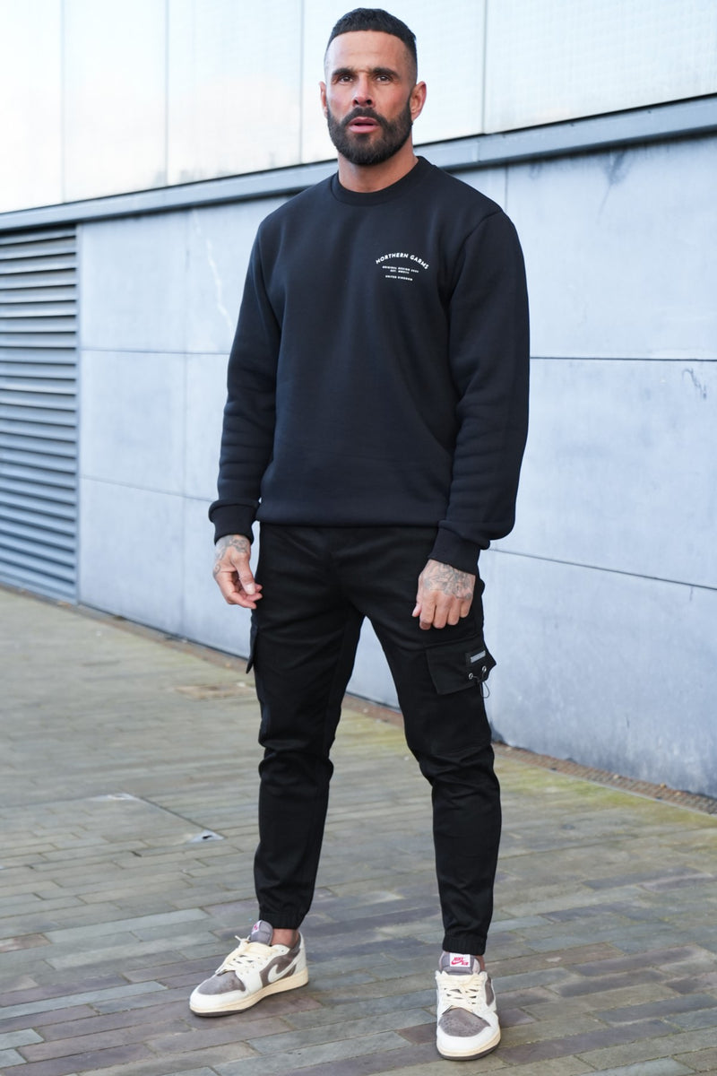 SPIRIT CARGO TROUSERS - BLACK